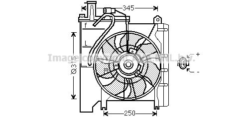 AVA QUALITY COOLING Ventilators, Motora dzesēšanas sistēma TO7553